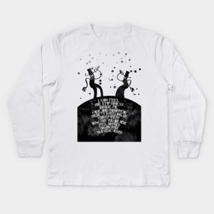 I can feel the emptiness inside me fade and disappear There's a feeling of conteptment now that you are here I feel satisfied I belong inside Your velvet heaven Kids Long Sleeve T-Shirt